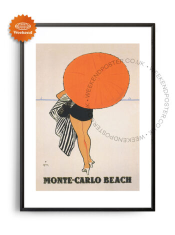 Monte Carlo Beach vintage poster
