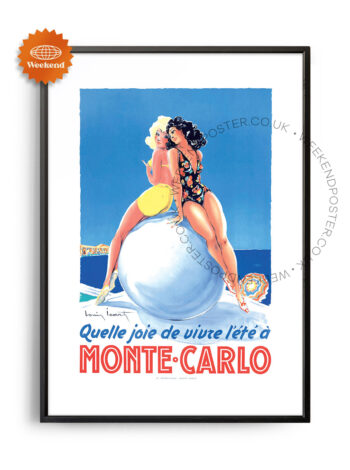 Monte Carlo vintage poster