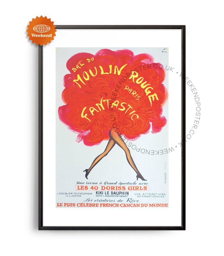 Moulin Rouge vintage poster