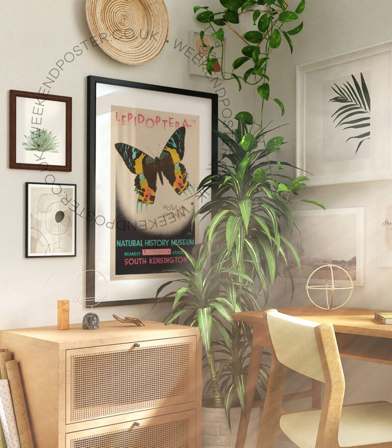 National History Museum vintage poster