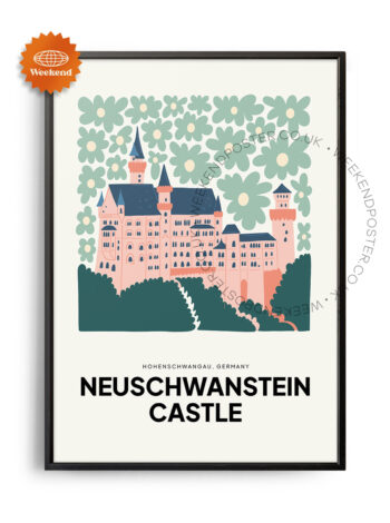 Neuschwanstein Castle Germany landmark poster