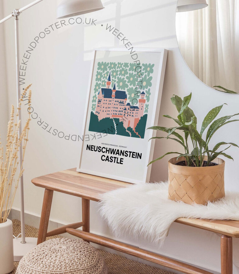 Neuschwanstein Castle Germany landmark poster