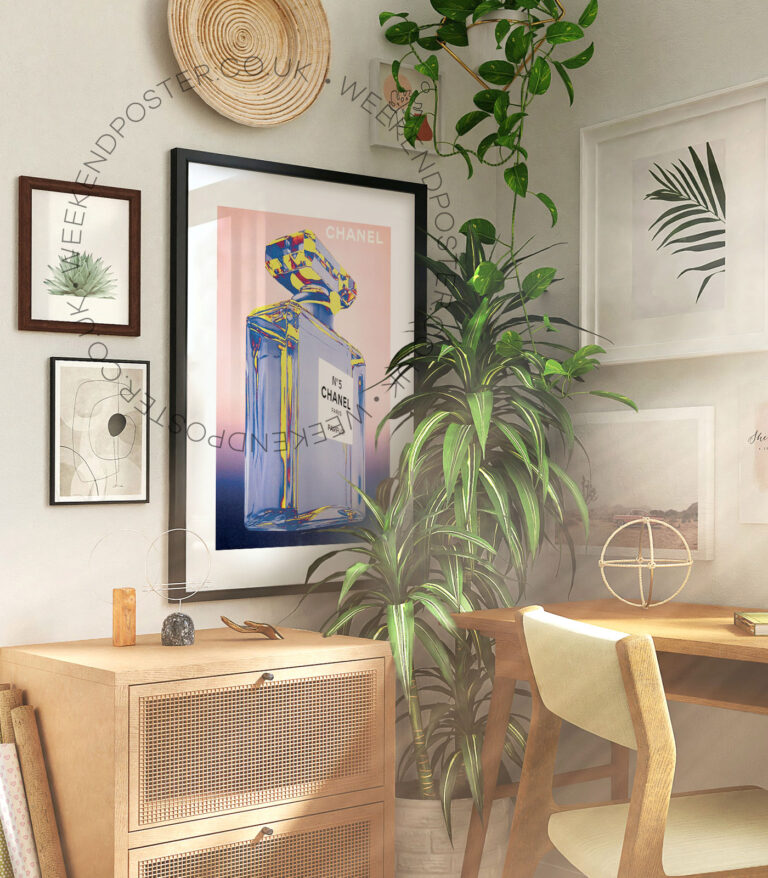 No5 Chanel vintage poster