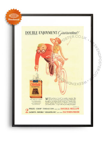 Old Gold Cigarettes vintage poster