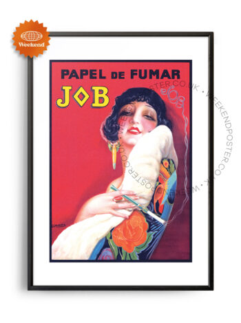 Papel De Fumar Jb vintage poster