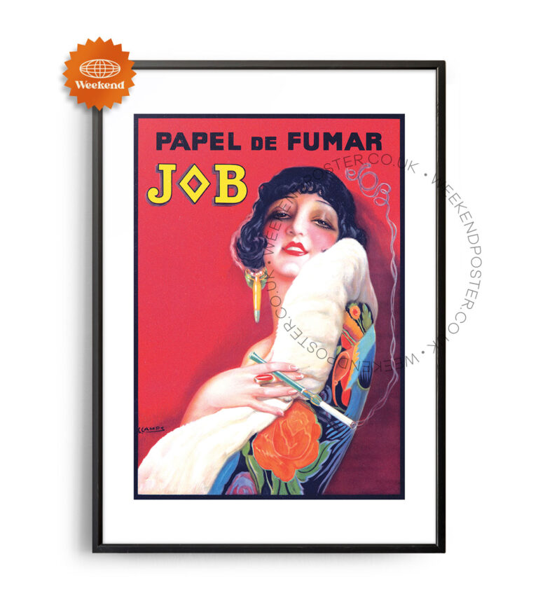 Papel De Fumar Jb vintage poster