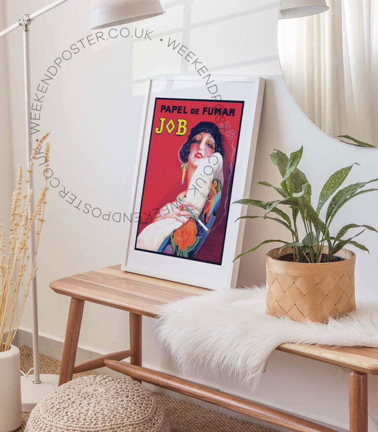 Papel De Fumar Jb vintage poster