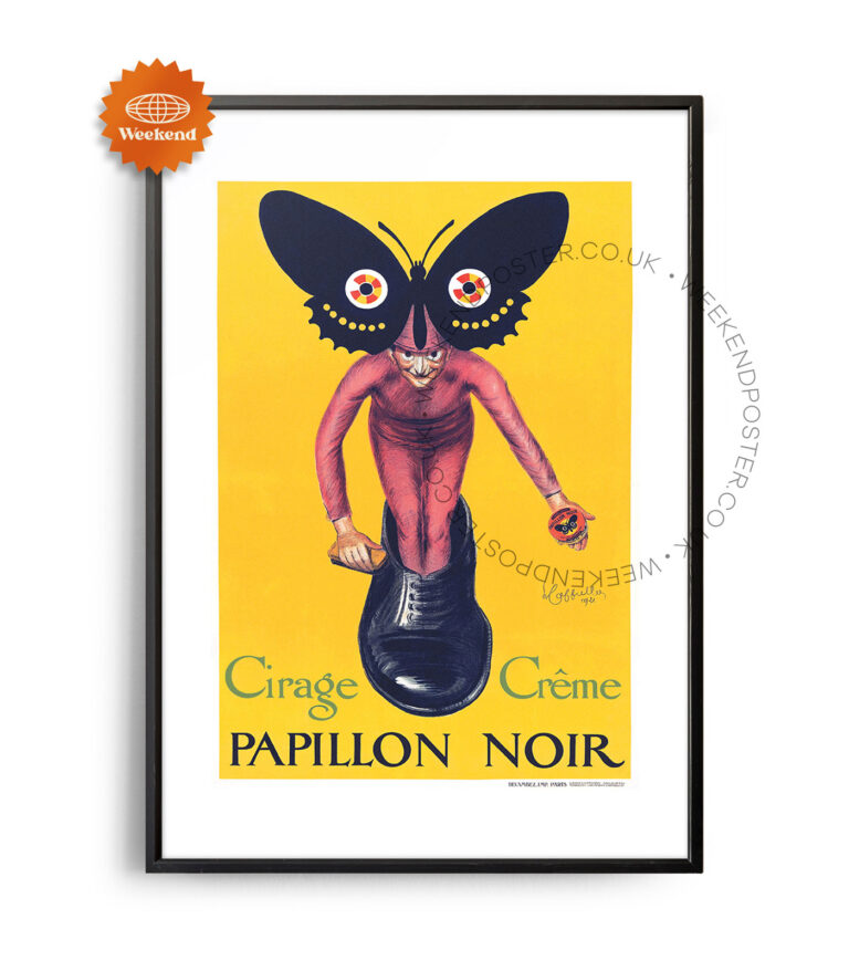 Papillon Noir vintage poster