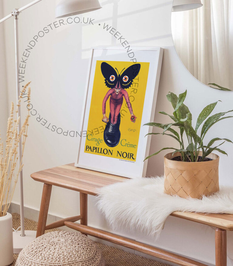 Papillon Noir vintage poster