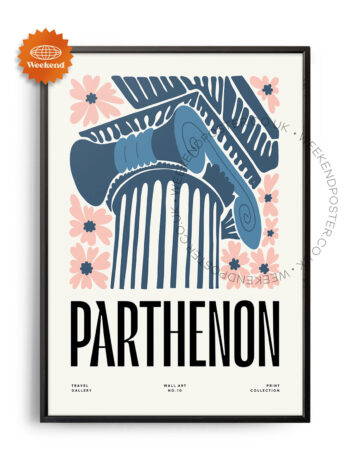 Parthenon landmark poster