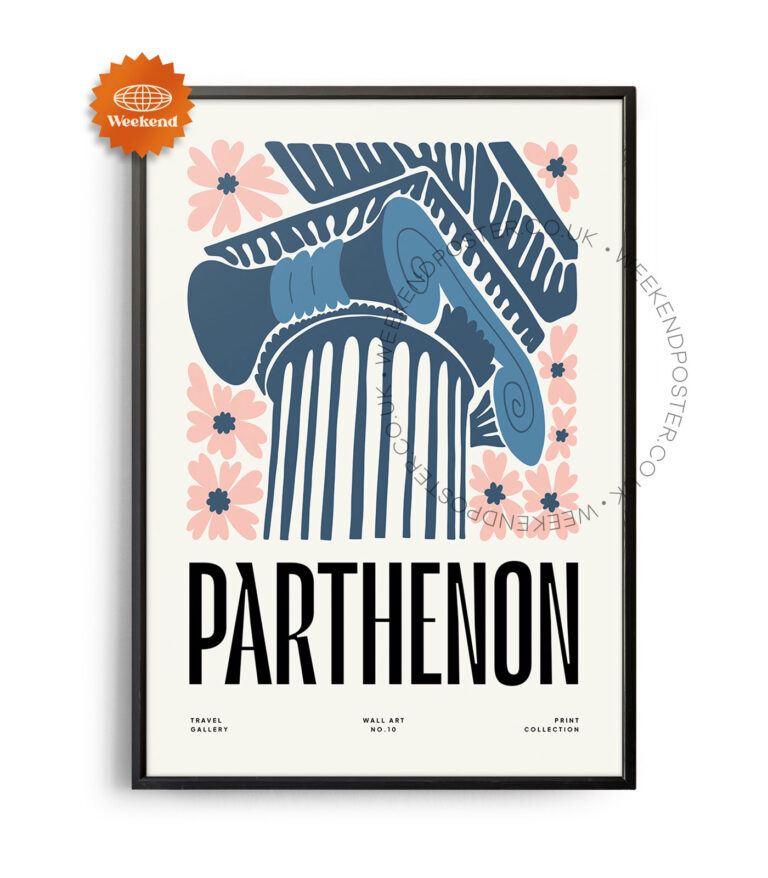 Parthenon landmark poster