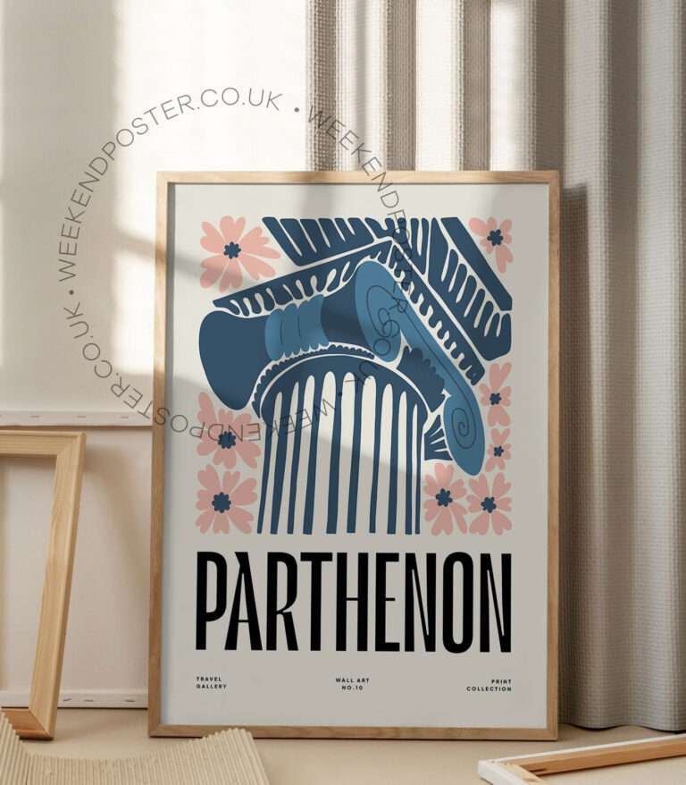 Parthenon landmark poster