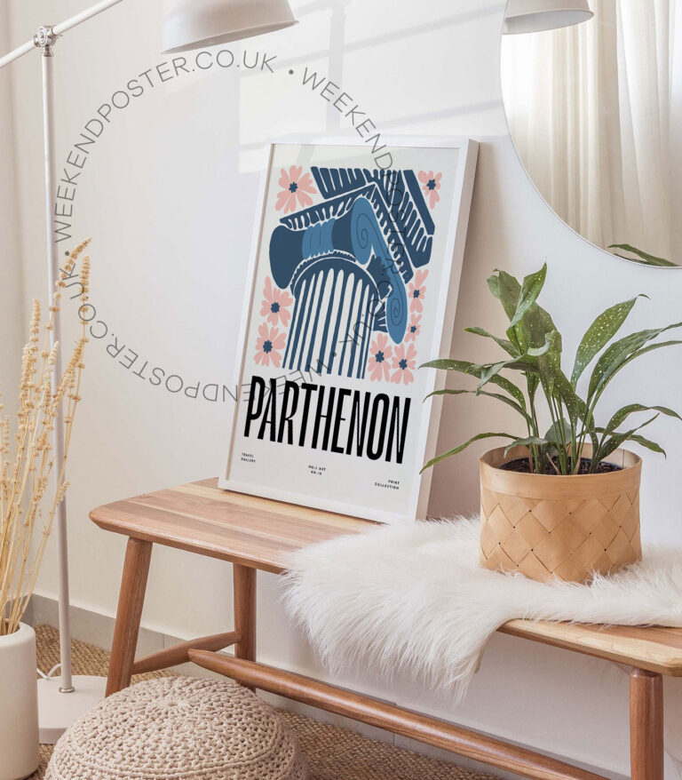 Parthenon landmark poster