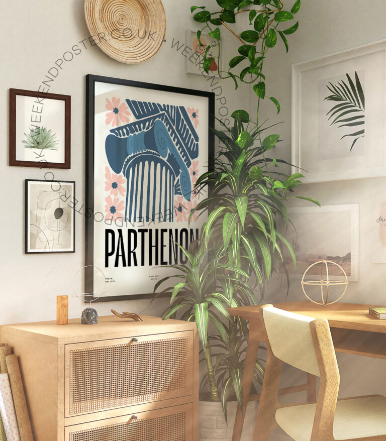 Parthenon landmark poster