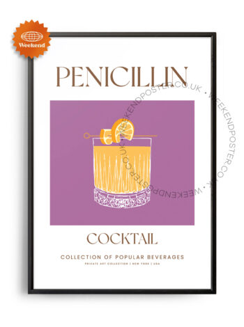 Penicillin colorful cocktail poster