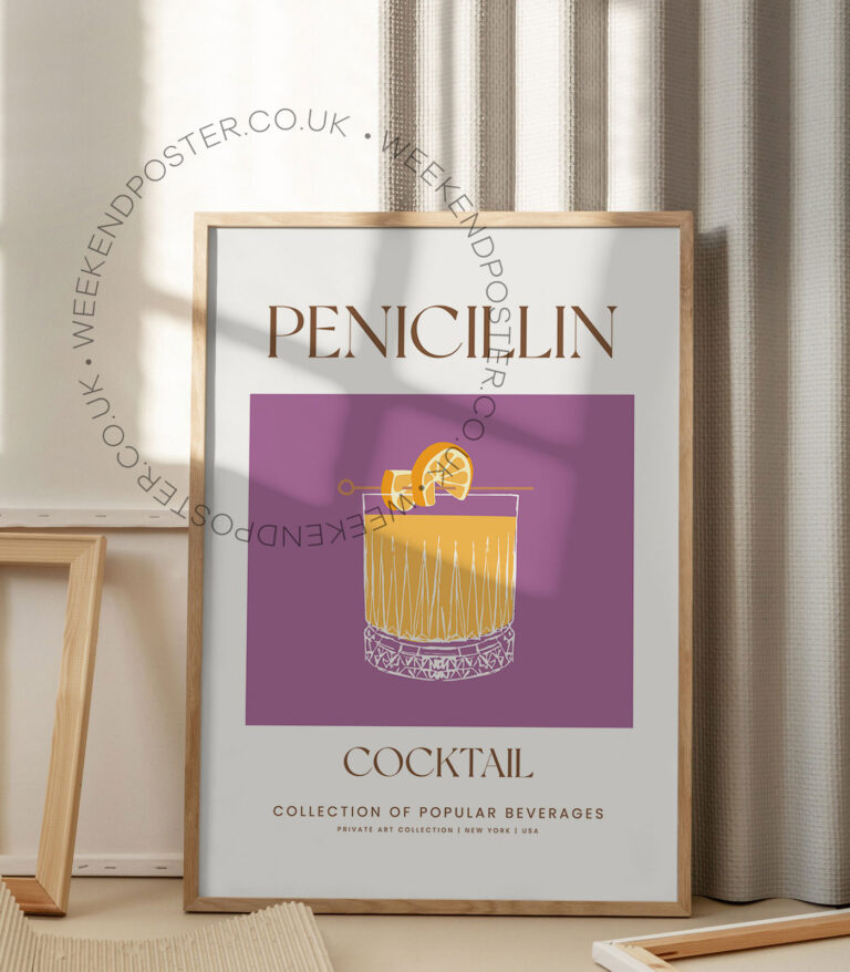 Penicillin colorful cocktail poster