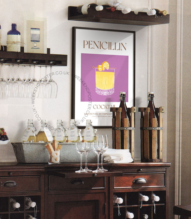 Penicillin colorful cocktail poster
