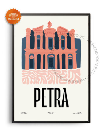 Petra Jordan landmark poster