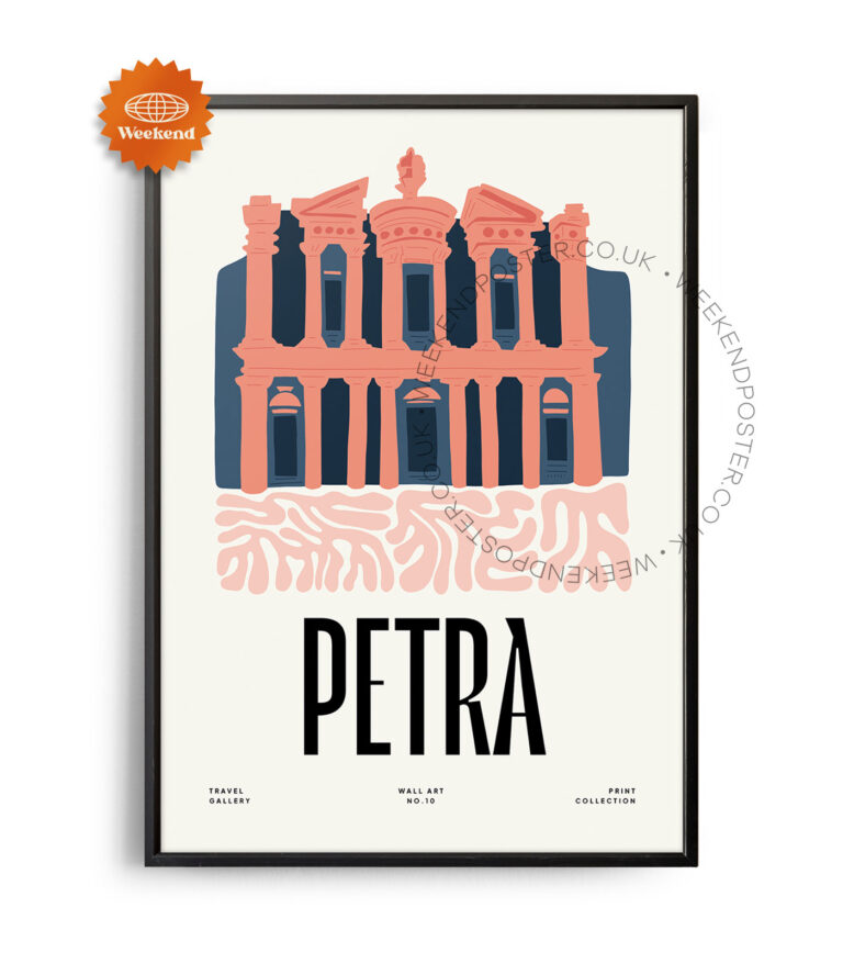 Petra Jordan landmark poster