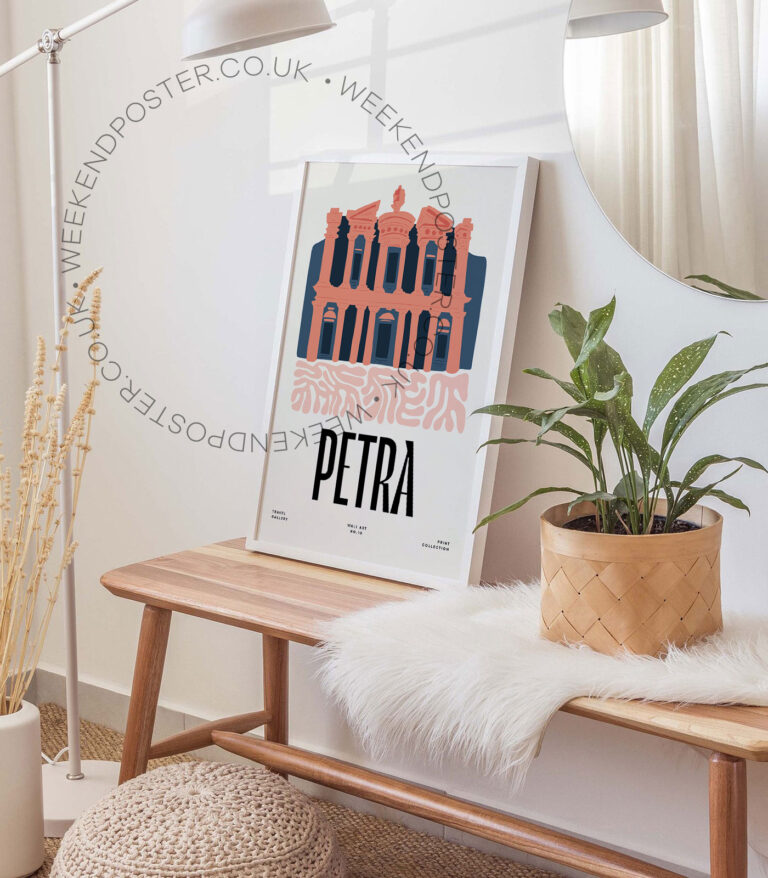 Petra Jordan landmark poster