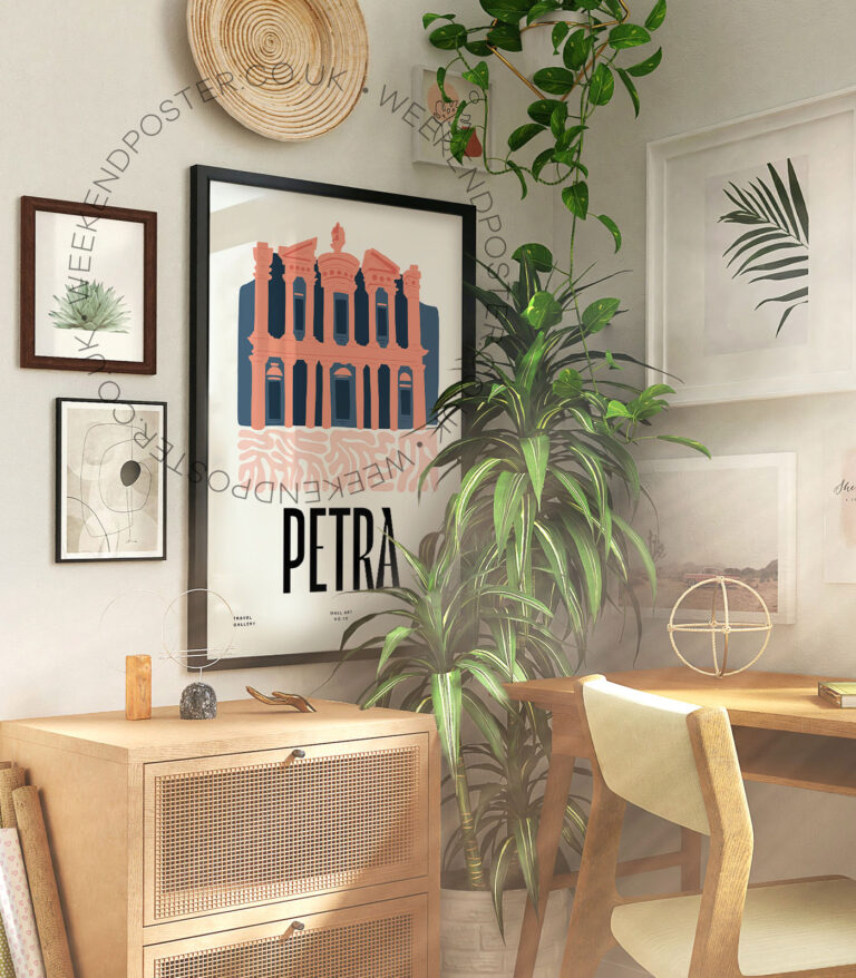 Petra Jordan landmark poster