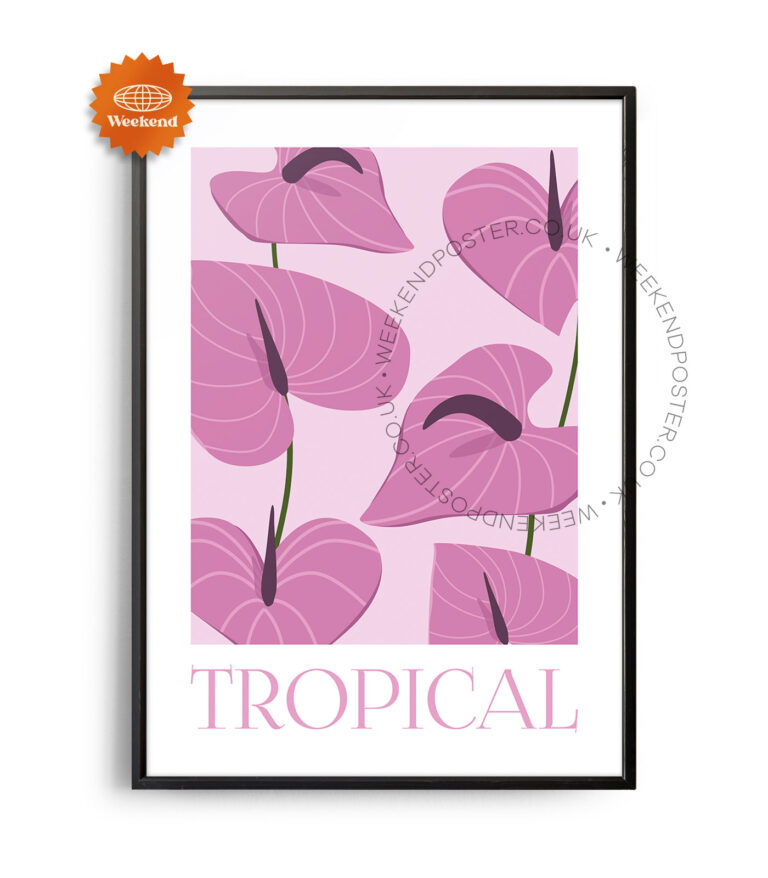 Pink Tropical poster