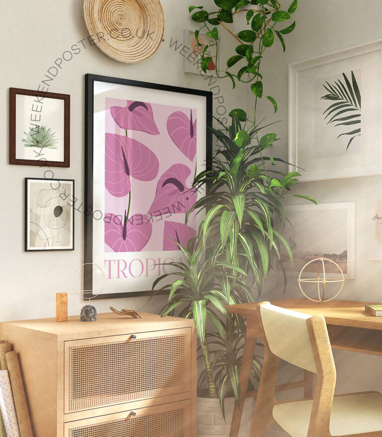 Pink Tropical poster