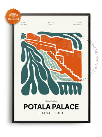 Potala Palace Tibet landmark poster