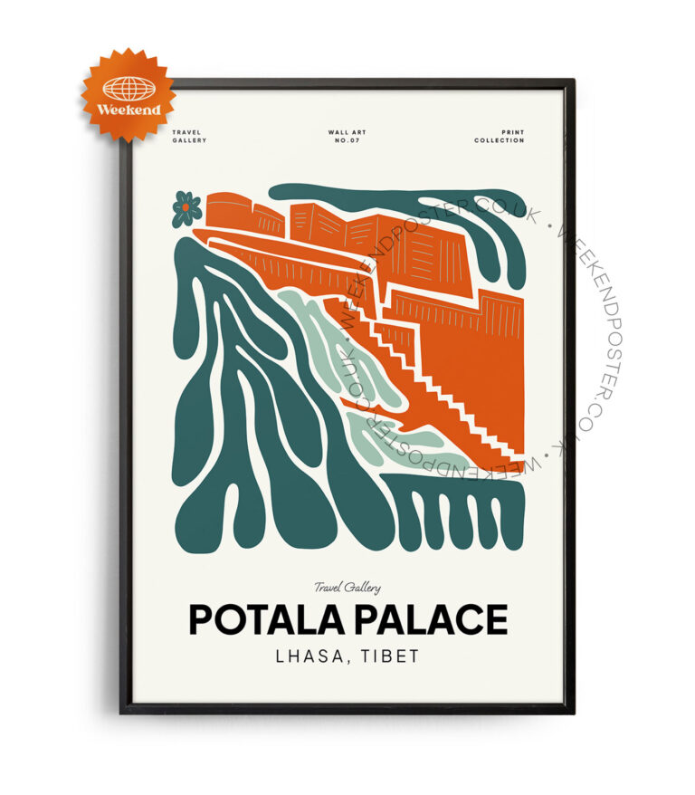 Potala Palace Tibet landmark poster