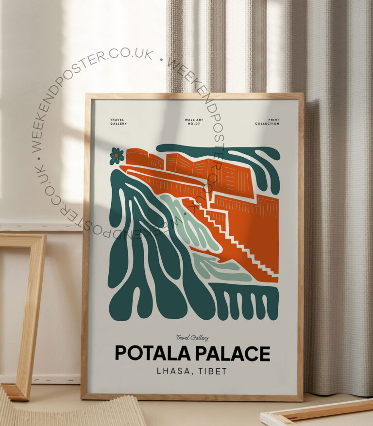 Potala Palace Tibet landmark poster