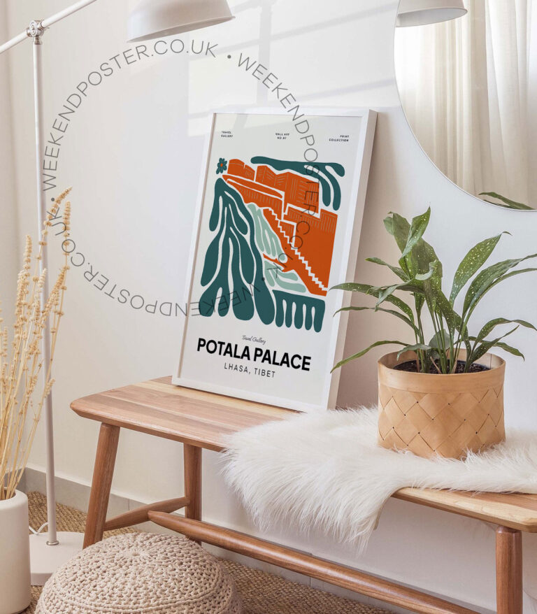 Potala Palace Tibet landmark poster