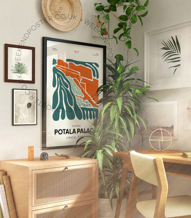 Potala Palace Tibet landmark poster