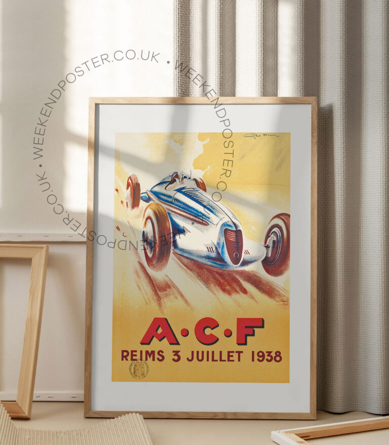 Reims 3 Juillet 1938 vintage poster