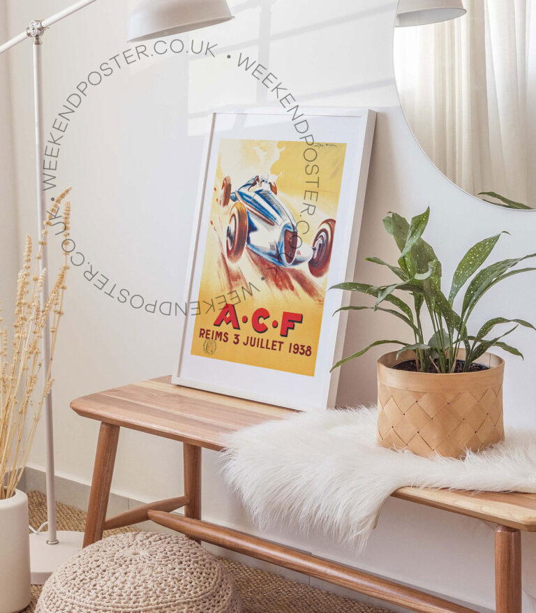 Reims 3 Juillet 1938 vintage poster