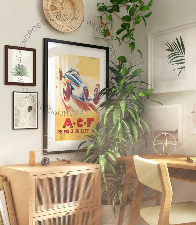 Reims 3 Juillet 1938 vintage poster