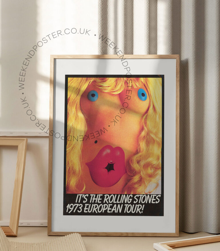 Rolling Stones European Tour vintage poster