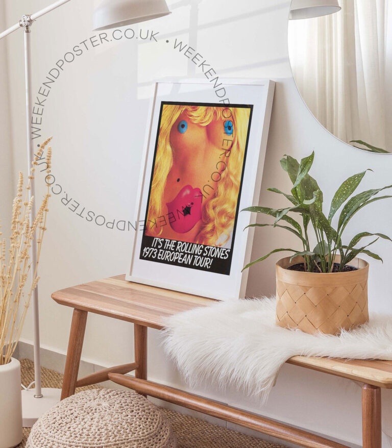 Rolling Stones European Tour vintage poster