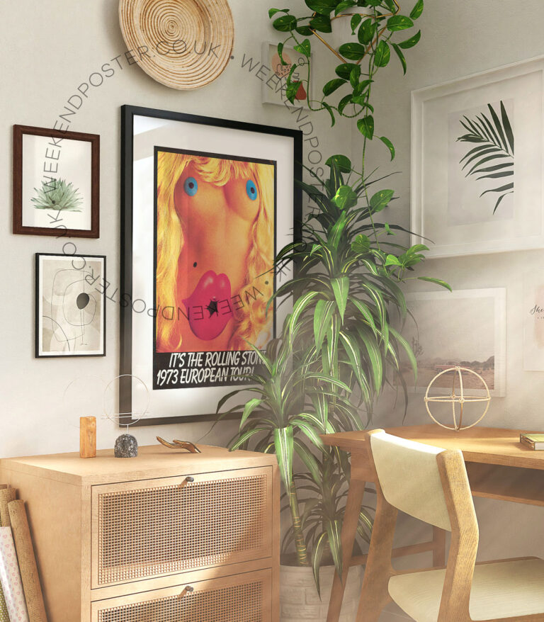 Rolling Stones European Tour vintage poster