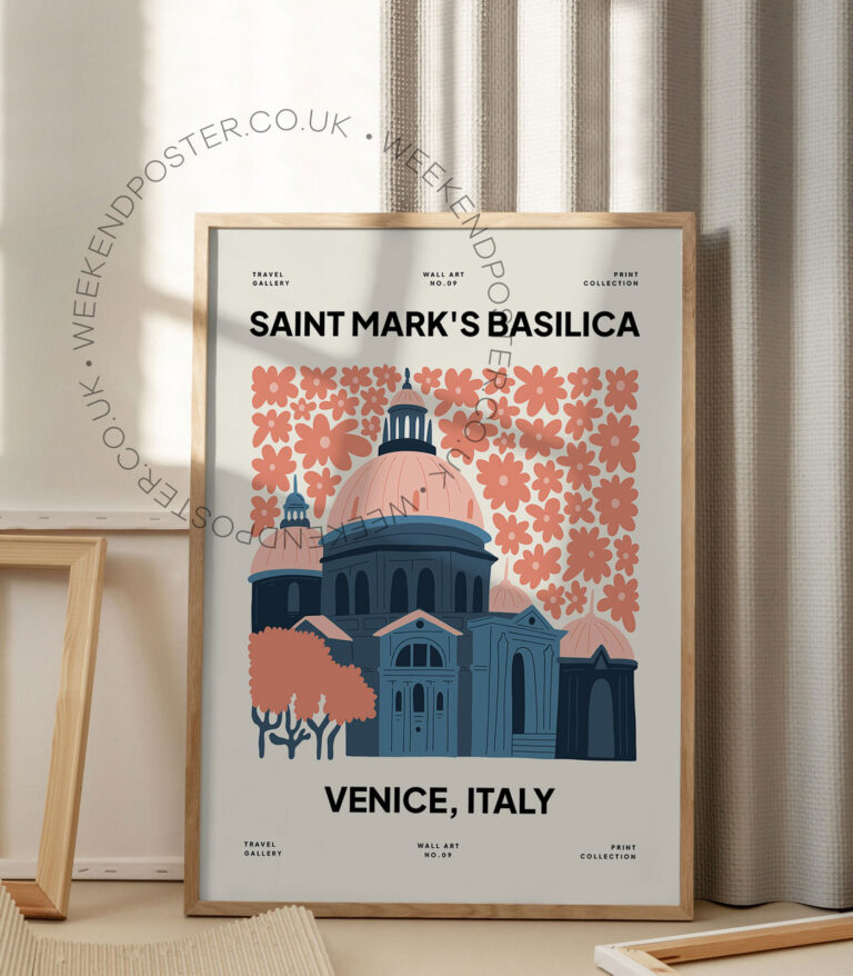 Saint Marks Basilica Venice landmark poster