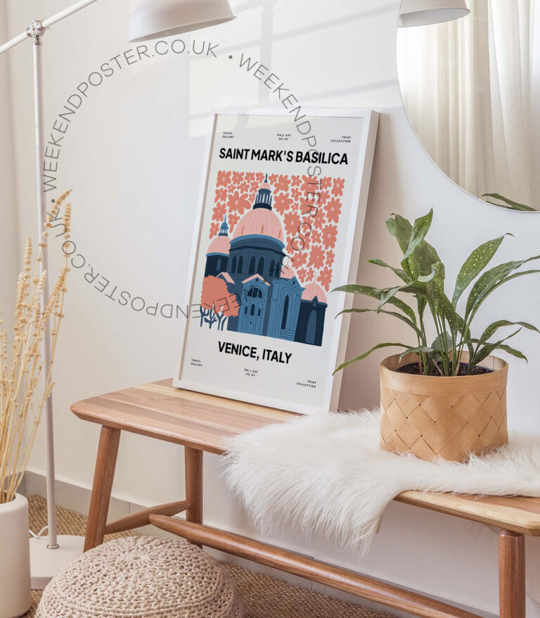 Saint Marks Basilica Venice landmark poster
