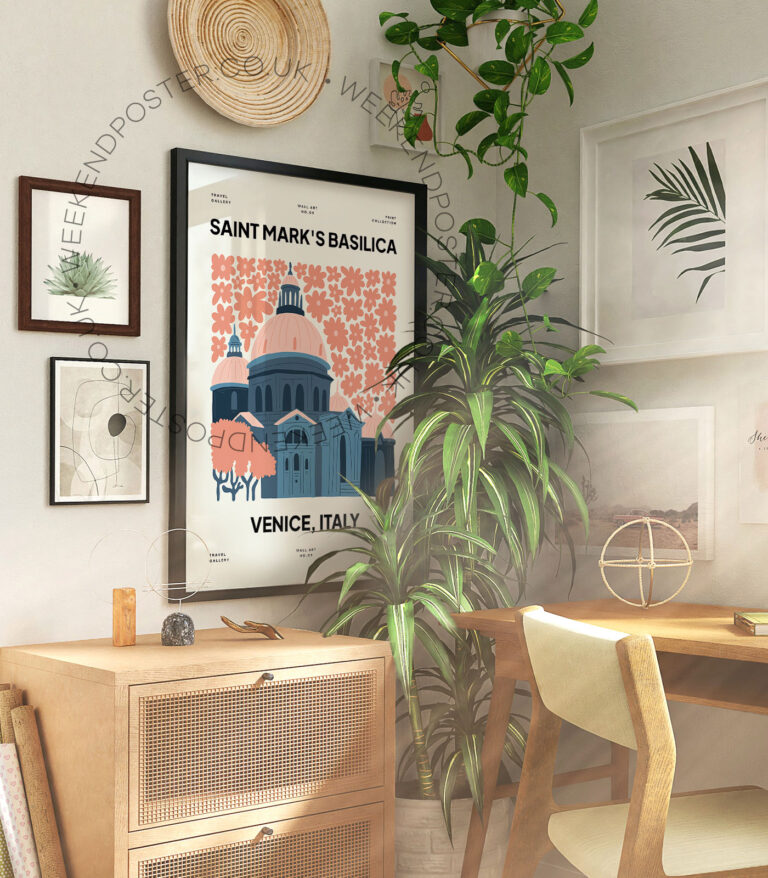 Saint Marks Basilica Venice landmark poster