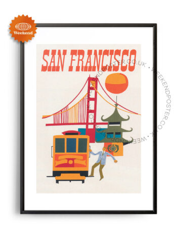 San Francisco vintage poster