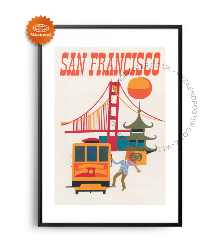San Francisco vintage poster