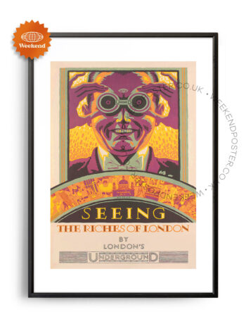 Seeing The Riches Of London vintage poster