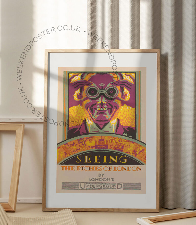 Seeing The Riches Of London vintage poster
