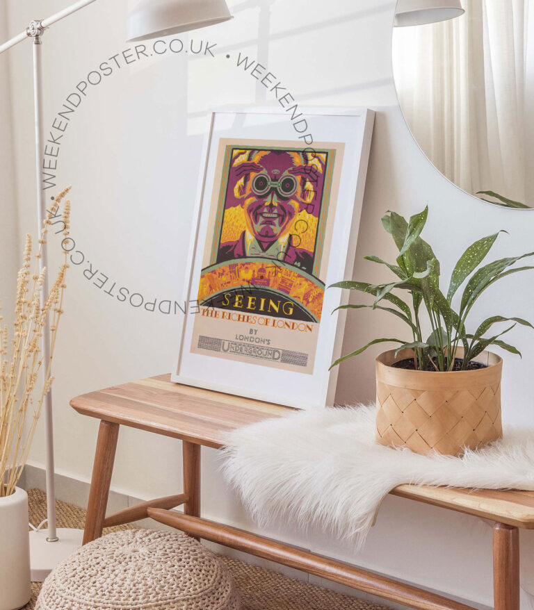 Seeing The Riches Of London vintage poster