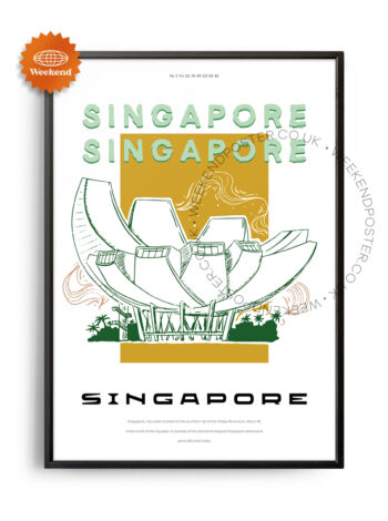 Singapore landmark poster