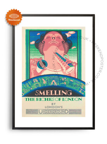 Smelling The Riches Of London vintage poster