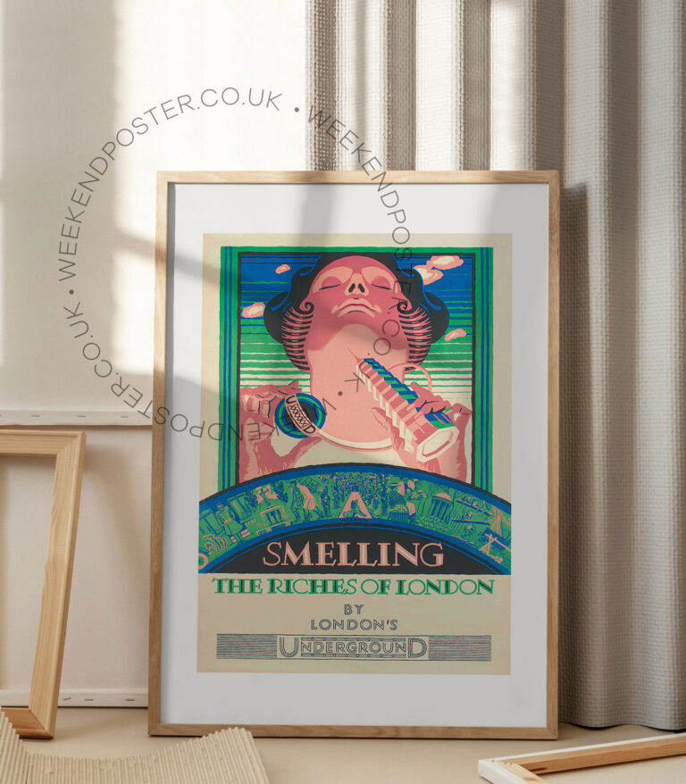 Smelling The Riches Of London vintage poster
