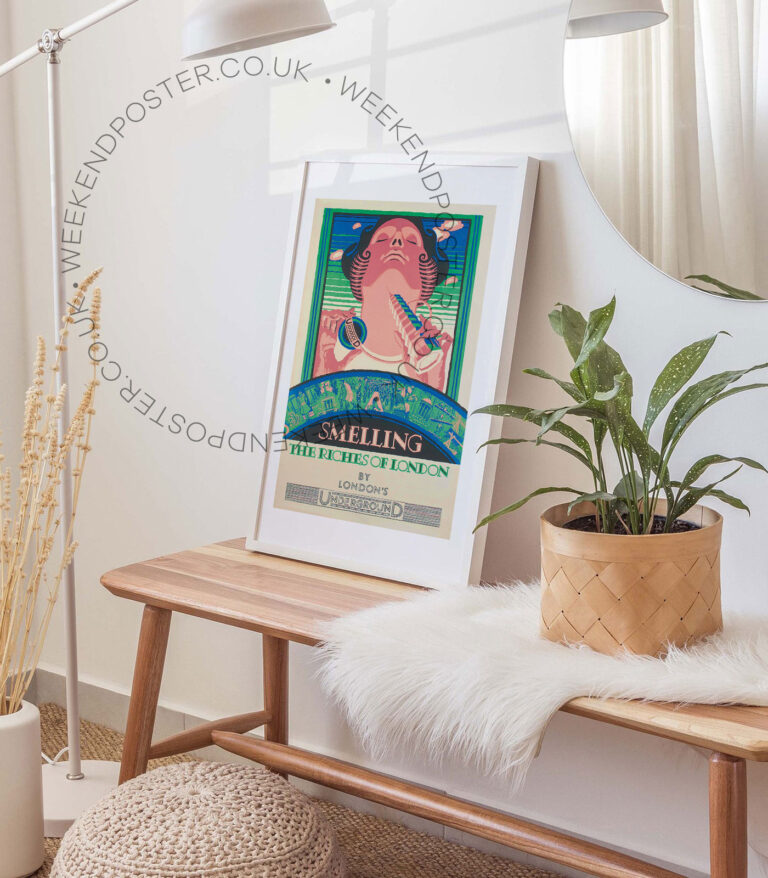 Smelling The Riches Of London vintage poster